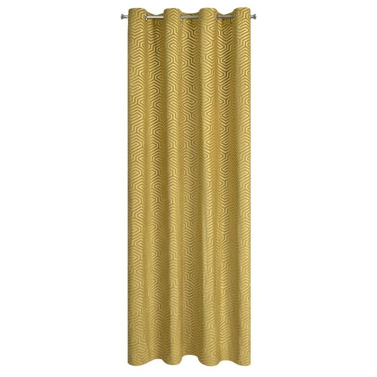 Eurofirany, zasłona zaciemniająca gotowa, Inga, 140-250 cm, złoty