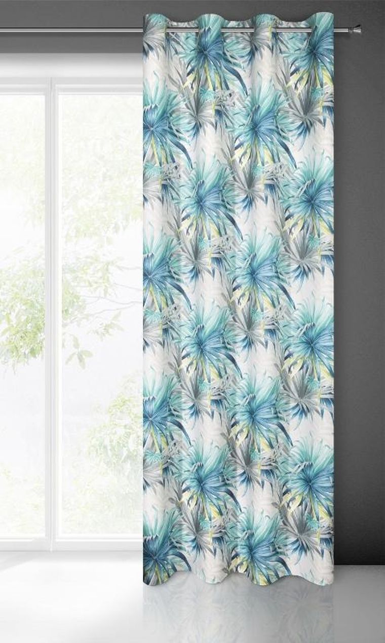 Eurofirany, zasłona zaciemniająca gotowa, Ingrid, 140-250 cm, niebieski