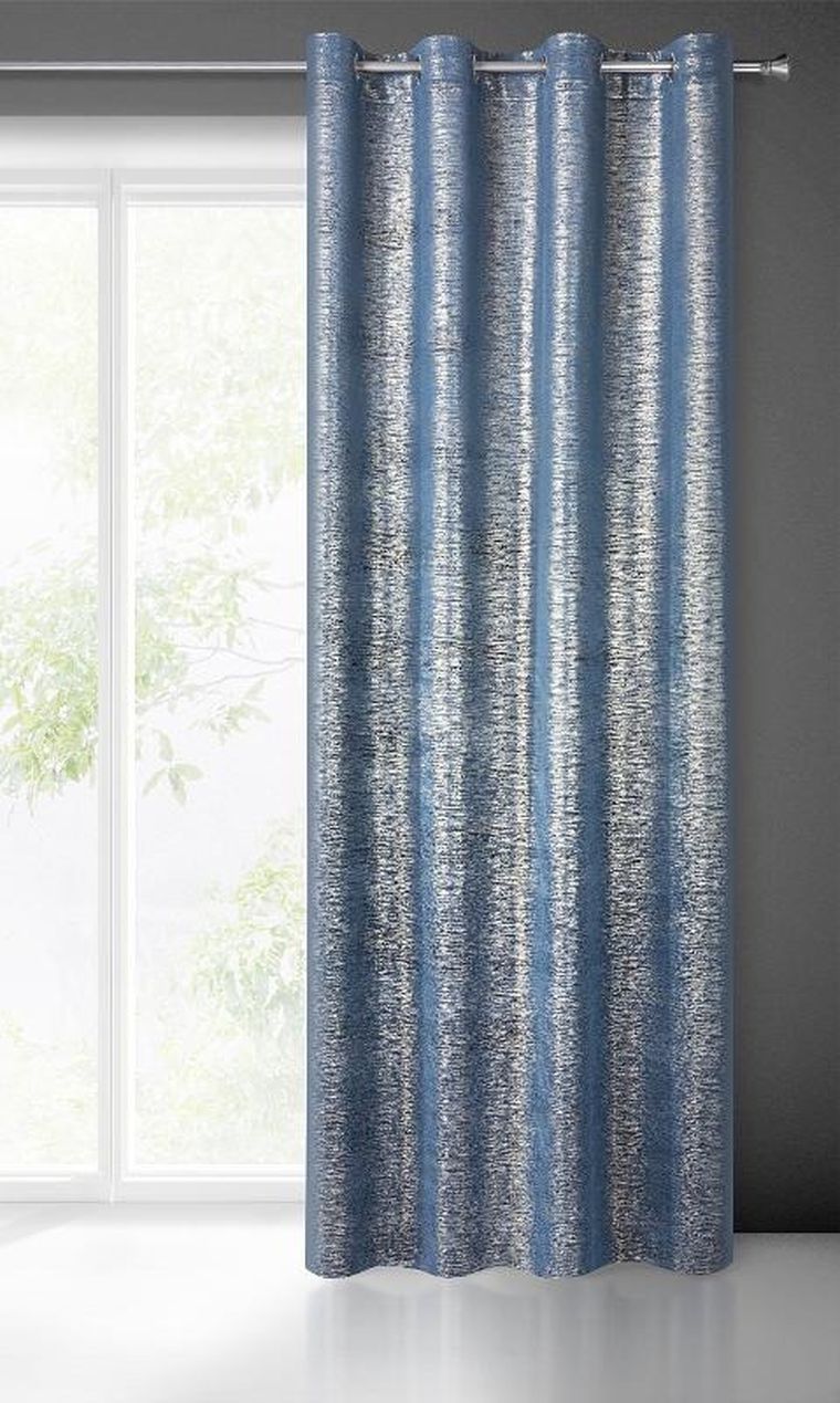 Eurofirany, zasłona zaciemniająca gotowa, Mabel, 140-250 cm, granatowy