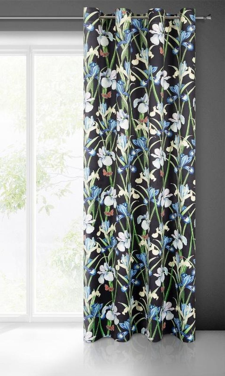 Eurofirany, zasłona zaciemniająca gotowa, Maja, 140-250 cm, niebieski