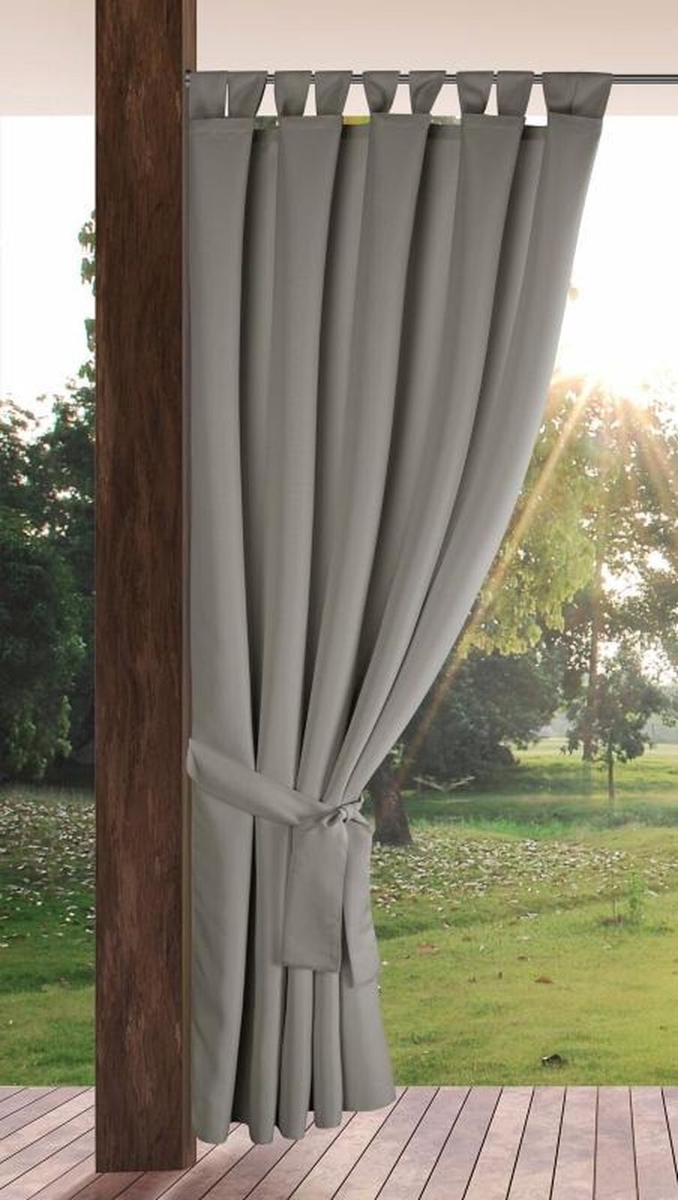 Eurofirany, zasłona zaciemniająca gotowa, na szelkach, garden2, 155-220 cm, srebrny