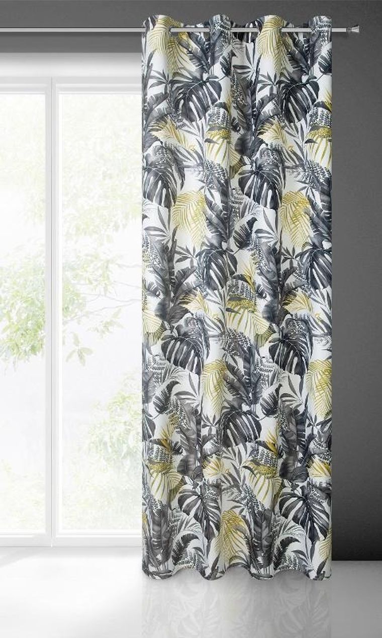 Eurofirany, zasłona zaciemniająca gotowa, nelly, 140-250 cm, grafitowy