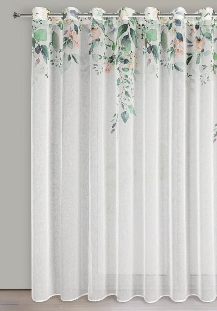 Eurofirany, zasłona zaciemniająca gotowa, Niki, 350-250 cm, biały