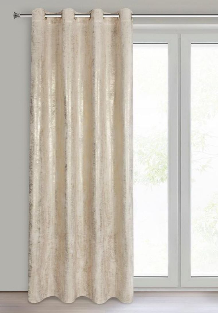 Eurofirany, zasłona zaciemniająca gotowa, Renia, 140-250 cm, jasnobeżowy