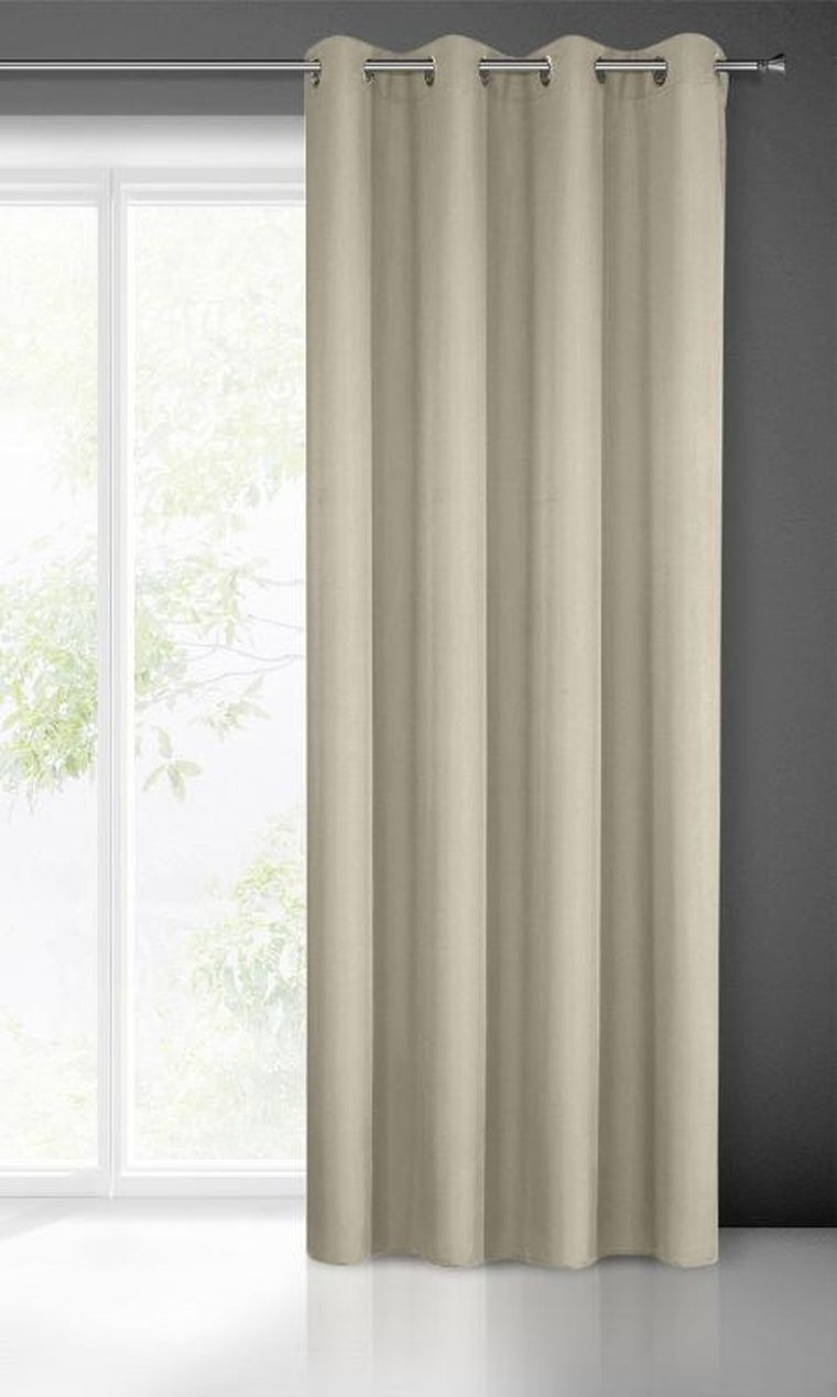 Eurofirany, zasłona zaciemniająca gotowa, Rita, 140-250 cm, cappuccino