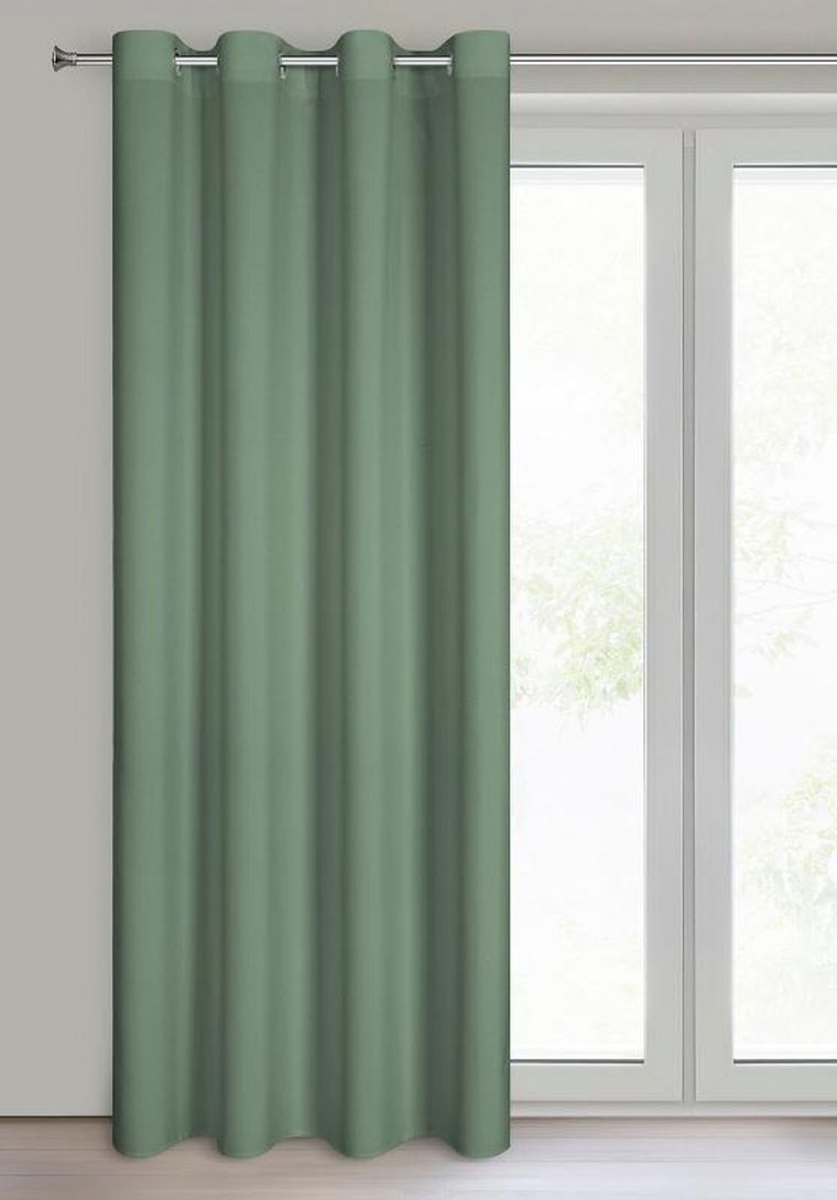 Eurofirany, zasłona zaciemniająca gotowa, Rita, 140-250 cm, ciemnomiętowy