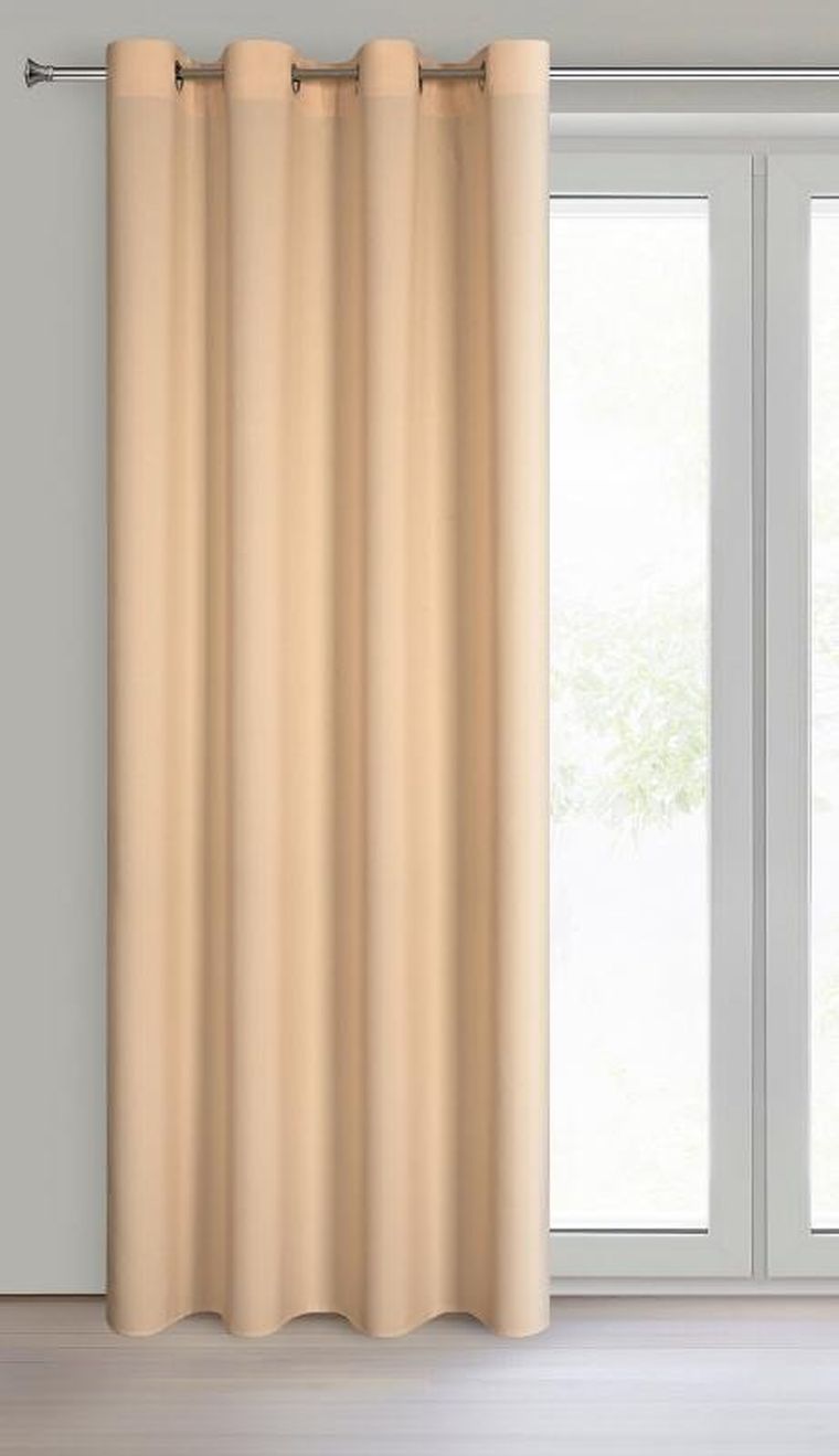 Eurofirany, zasłona zaciemniająca gotowa, Rita, 140-250 cm, jasnopomarańczowy