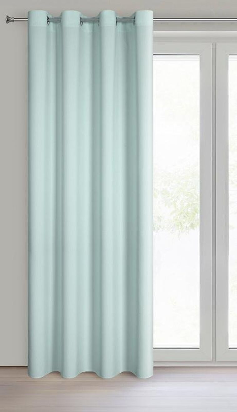 Eurofirany, zasłona zaciemniająca gotowa, Rita, 140-250 cm, jasnosrebrny