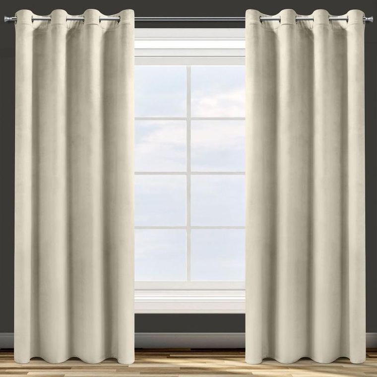 Eurofirany, zasłona zaciemniająca gotowa, Rosa, 140-250 cm, beżowy