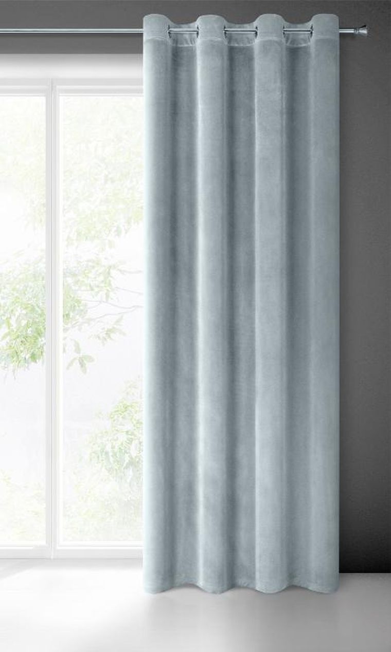 Eurofirany, zasłona zaciemniająca gotowa, Samanta, 140-250 cm, szary