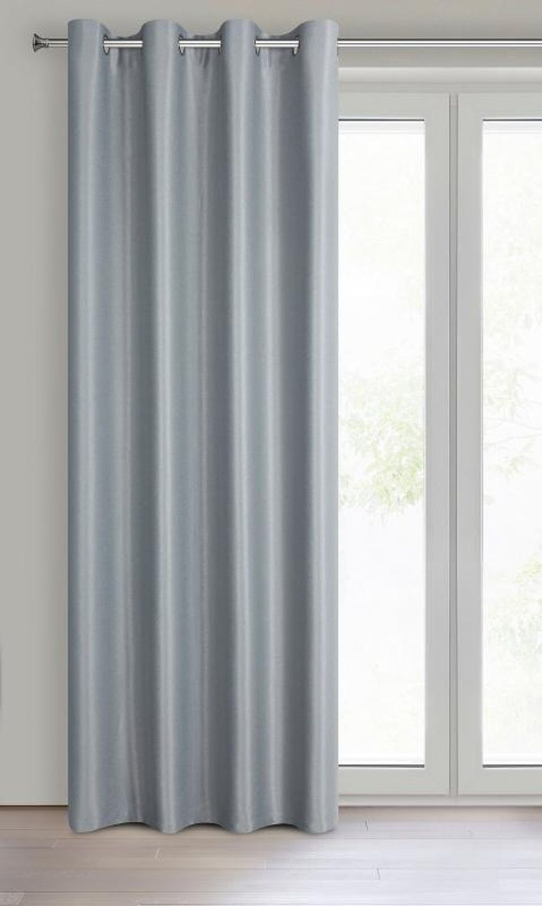 Eurofirany, zasłona zaciemniająca gotowa, Selina, 140-250 cm, szary