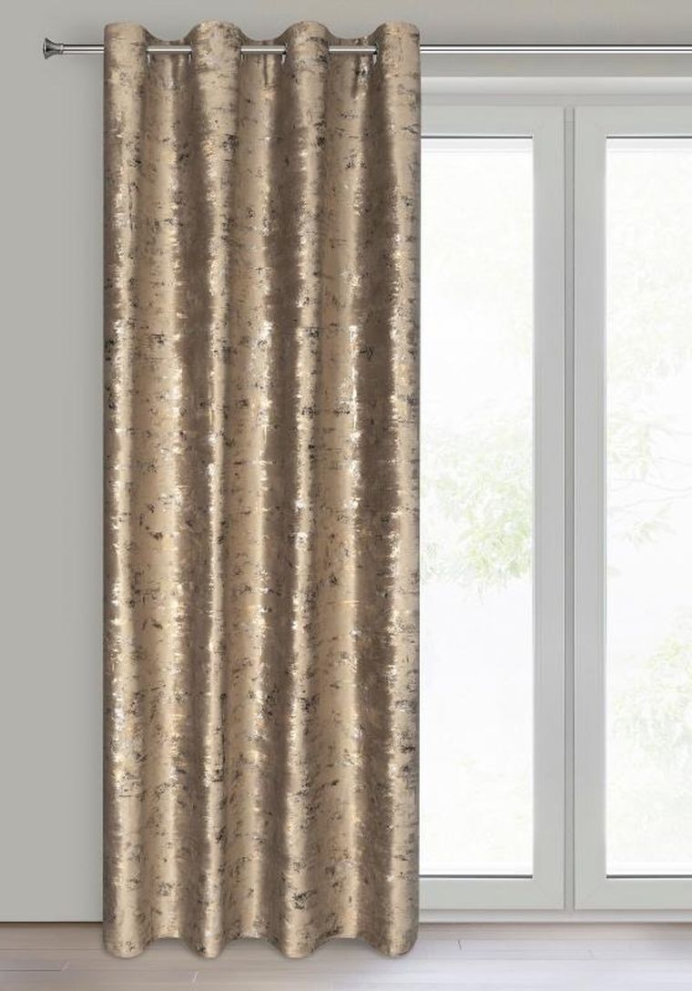 Eurofirany, zasłona zaciemniająca gotowa, Tami, 140-250 cm, brązowy