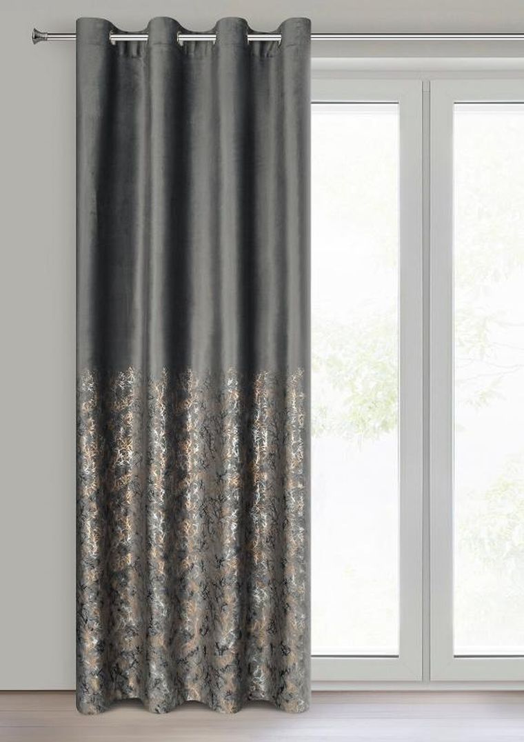 Eurofirany, zasłona zaciemniająca gotowa, Tori, 140-250 cm, grafitowy