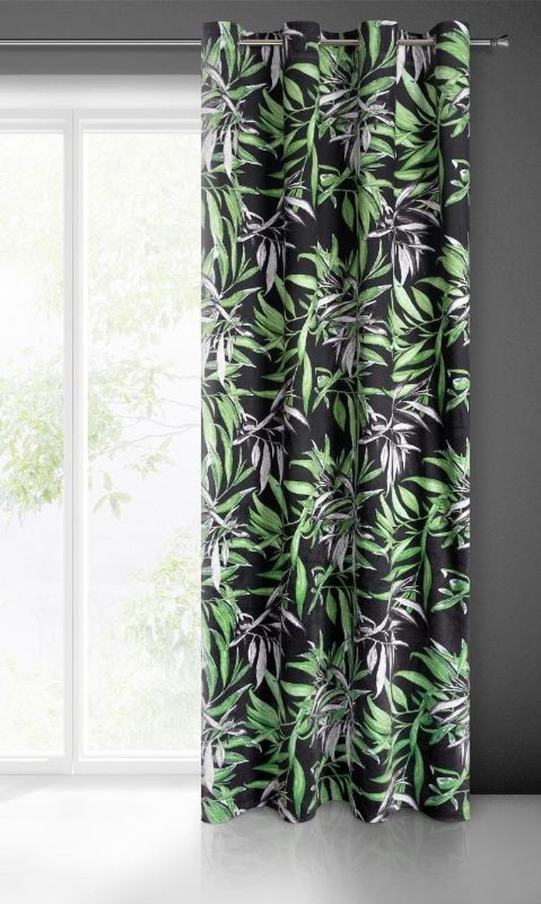 Eurofirany, zasłona zaciemniająca gotowa, Zoja, 140-250 cm, zielony