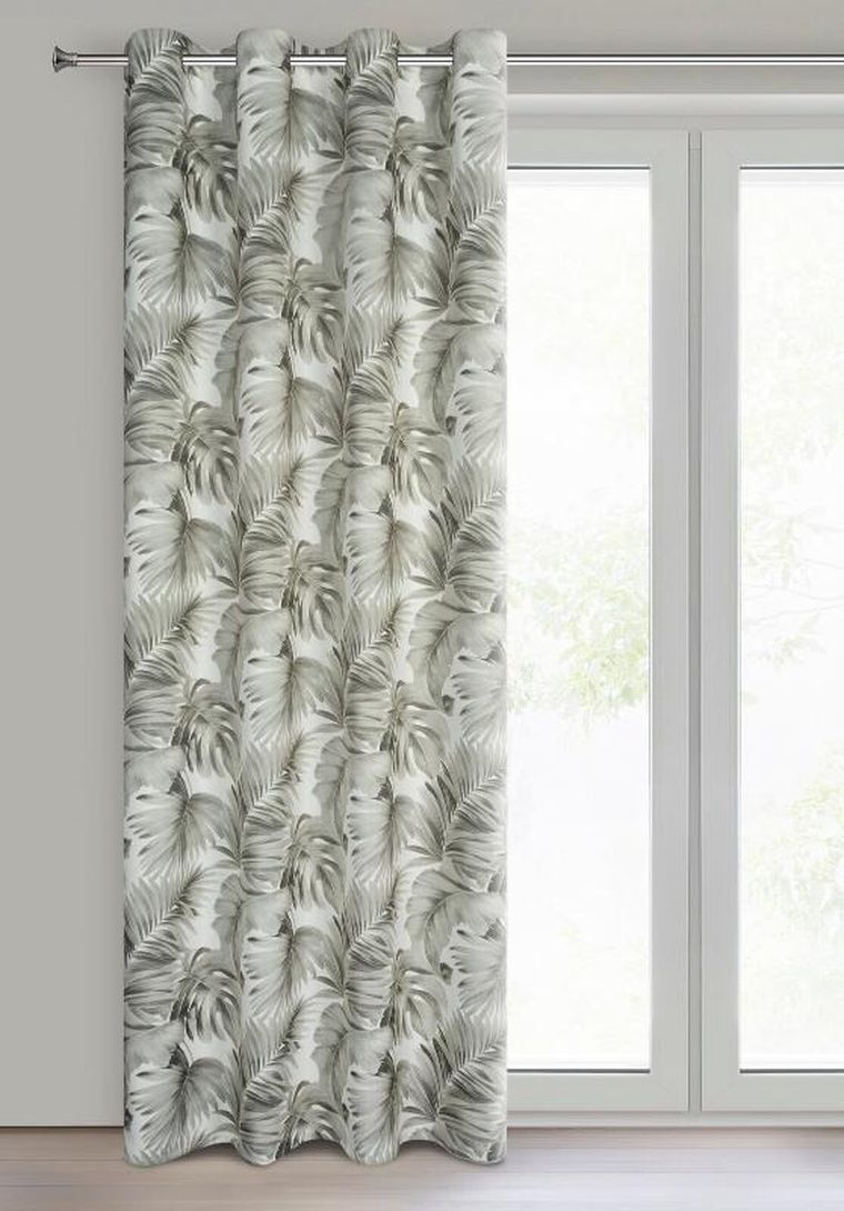 Eurofirany, zasłona zaciemniająca gotowa, Zora, 140-250 cm, biały