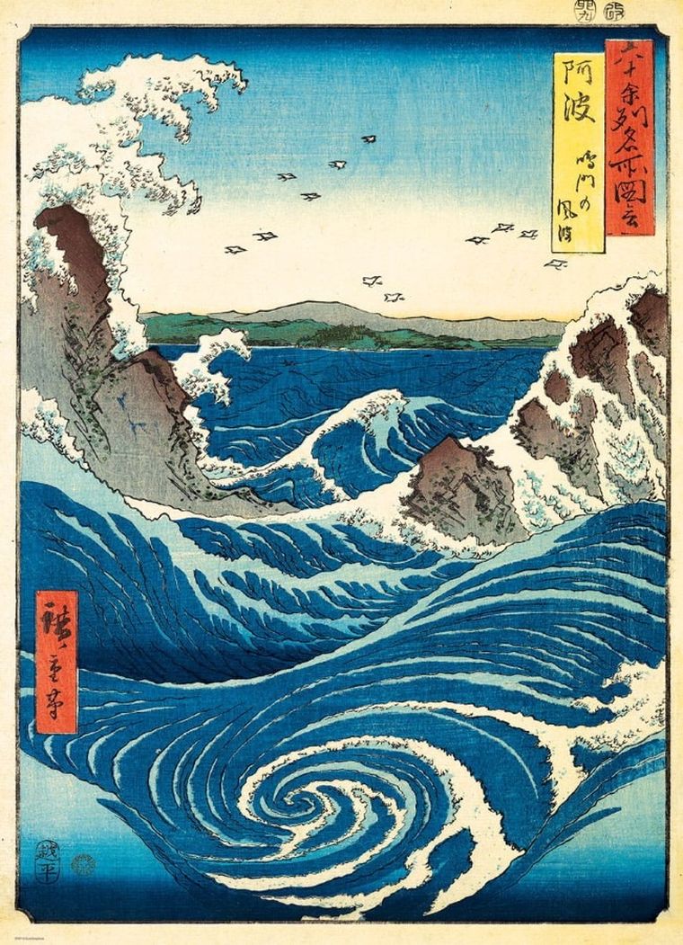 Eurographics, Naruto Whirlpool, Hiroshige Utagawa, puzzle, 1000 elementów