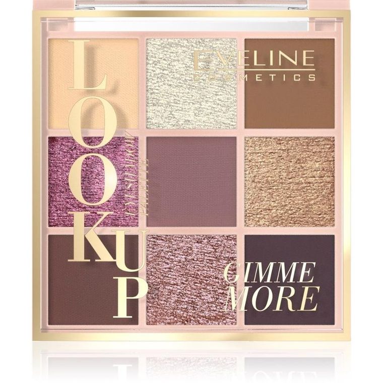 Eveline Cosmetics, Look Up, paleta 9 cieni do powiek, Gimme More, 10.8g