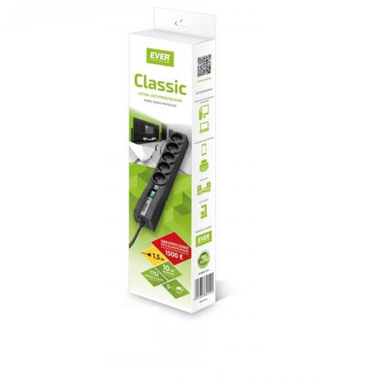 Ever, Classic, listwa T/lz09-cla015/0000, 1.5m, czarny