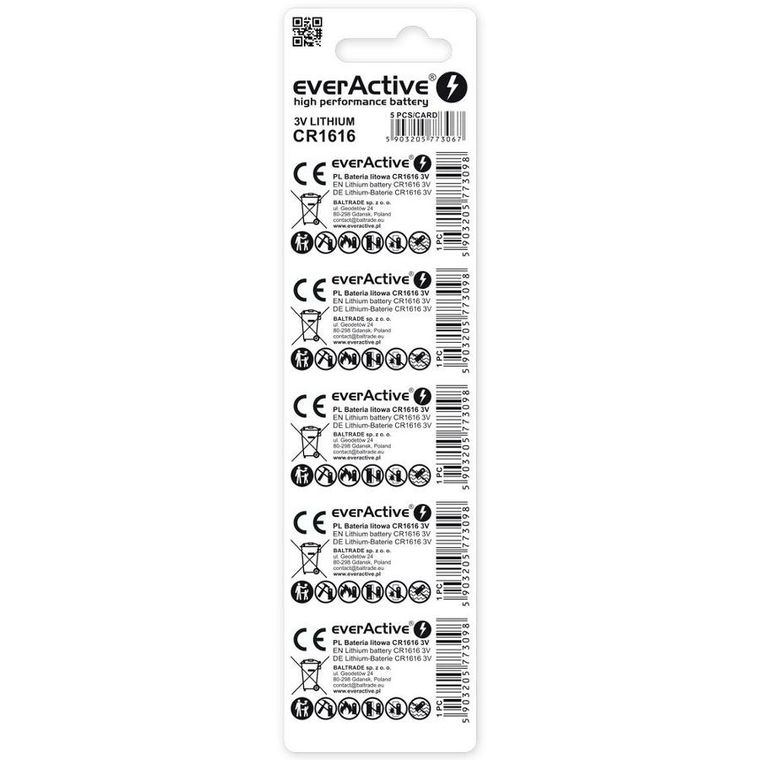 Everactive, bateria litowa, 5 szt.