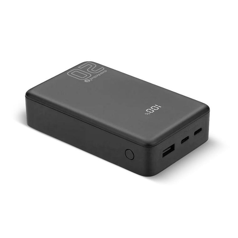 Everactive, powerbank, 20000mAh, 1xUSB, 2xUSB-C, 20W, QC4+, wyświetlacz LCD, czarny, EB-22QB