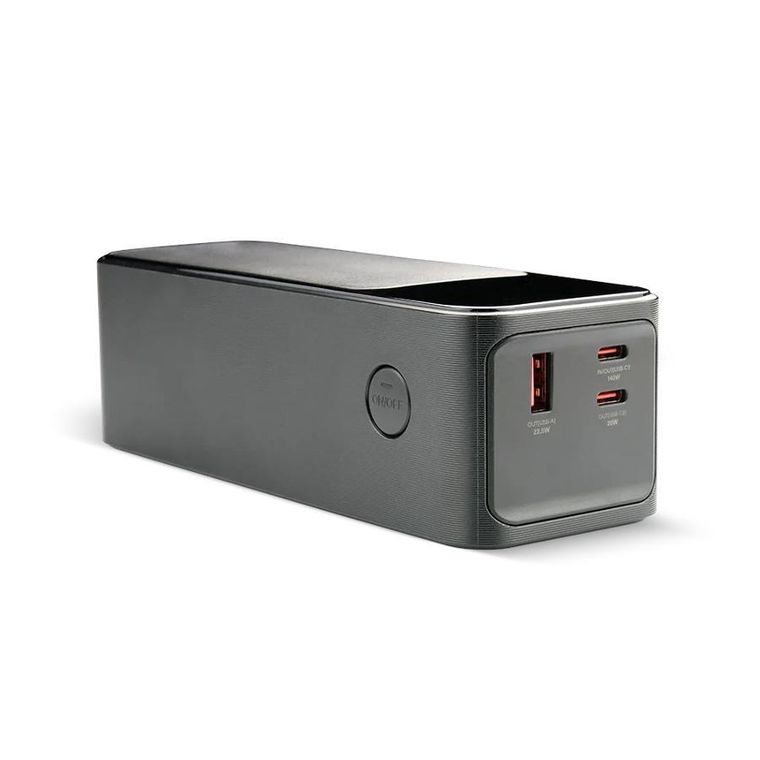 Everactive, powerbank z latarką, 27000mAh, 1xUSB, 2xUSB-C, 162,5W, QC4+, wyświetlacz LCD, czarny, EB-27Q