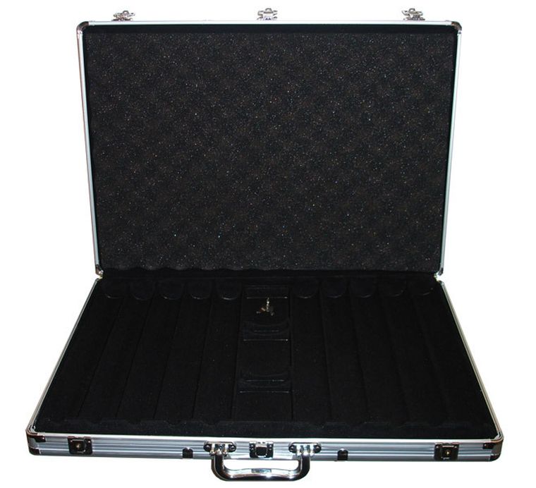 Evergreen, aluminiowa walizka na 1000 żetonów