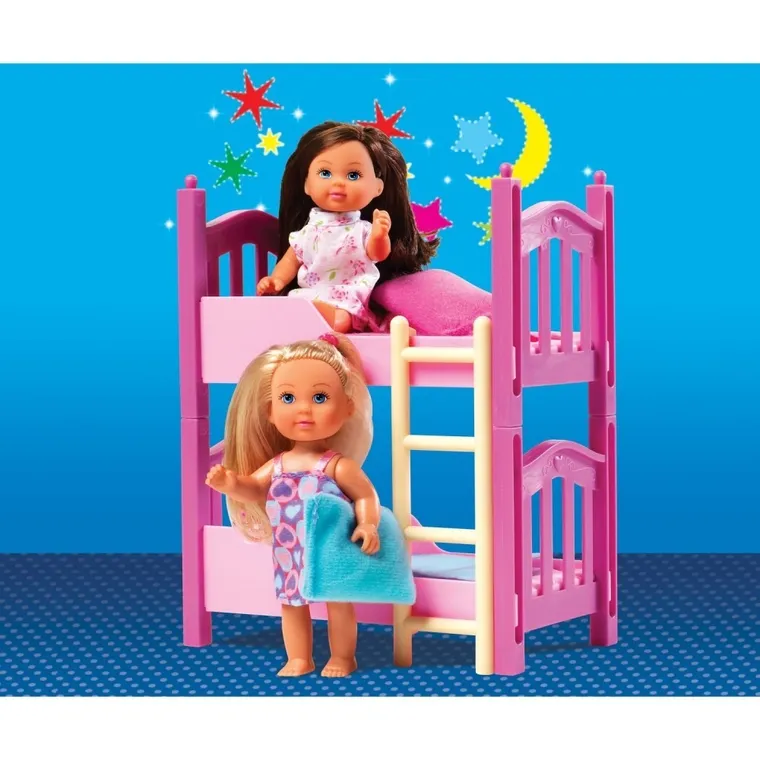 Evi Love, dwie laleczki Evi z piętrowym łóżkiem