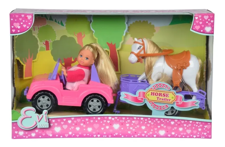 Evi Love, Evi w jeepie i z koniem na przyczepce, lalka