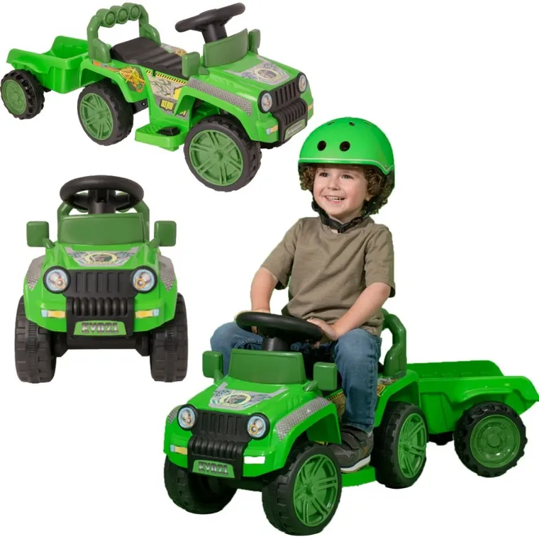 EVO, auto terenowe z odczepianą przyczepą, pojazd na akumulator