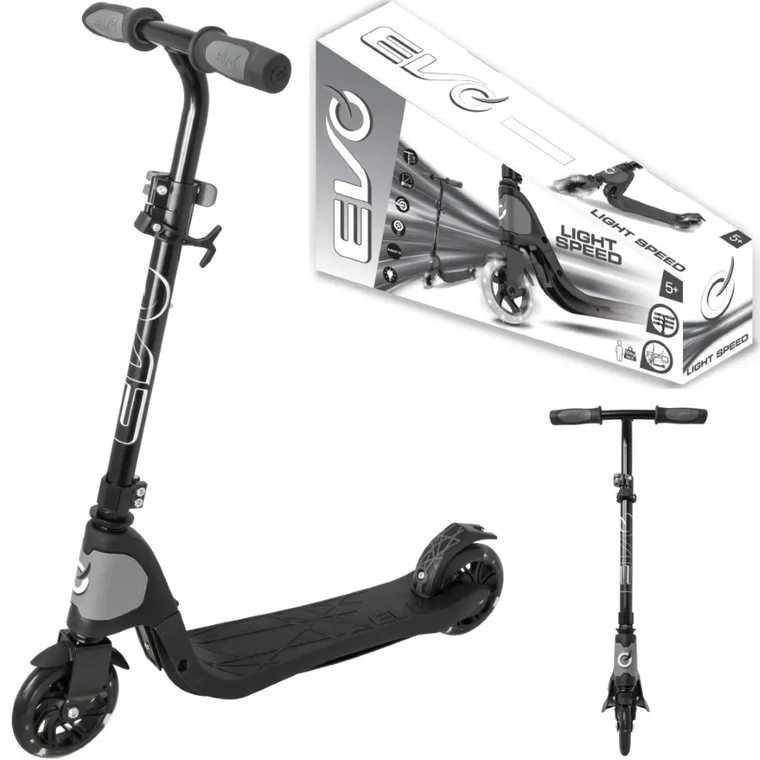 EVO, Light Speed, hulajnoga, czarna