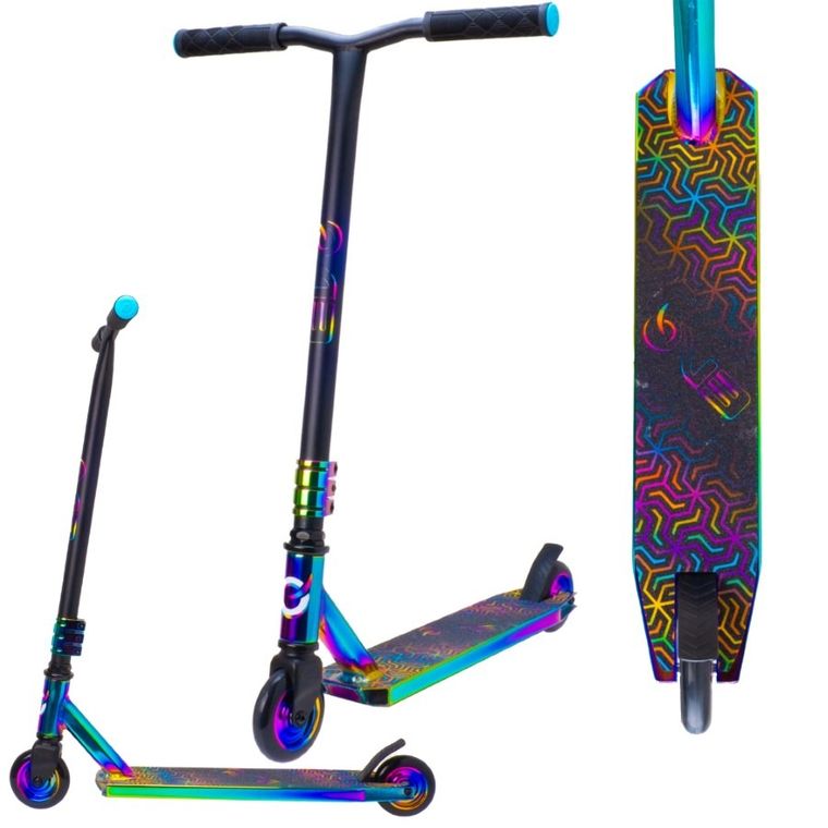 EVO, Neo-Frenzy Stunt Scooter, hulajnoga wyczynowa, kolorowa
