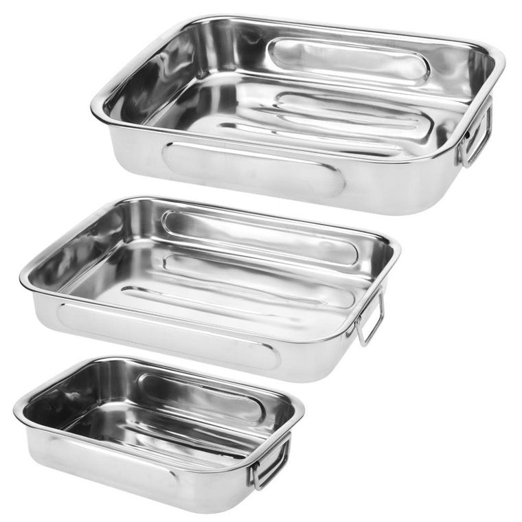 Excellent Houseware, brytfanna stalowa, 3 szt.