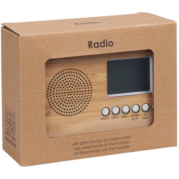 Excellent Houseware, budzik z radiem i termometrem, na baterie