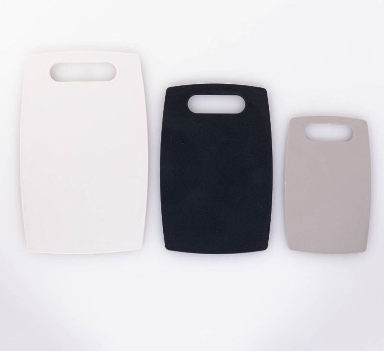 Excellent Houseware, deski do krojenia plastikowe, zestaw 3 kolorów