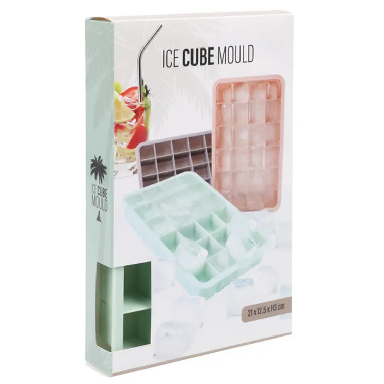 Excellent Houseware, foremka do lodu na 24 kostki, 21-12,5-3 cm