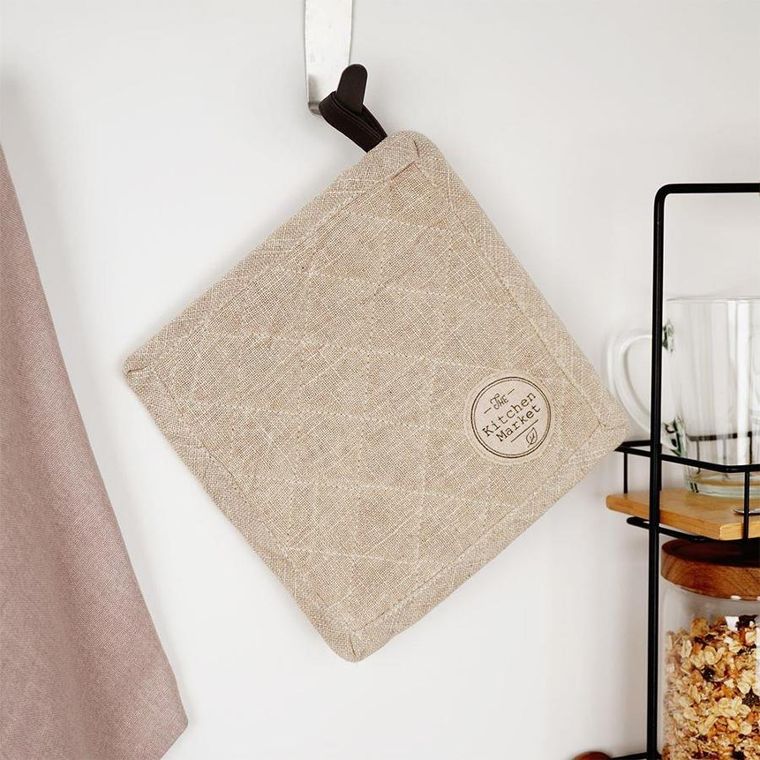 Excellent Houseware, łapka kuchenna, bawełniana, beżowa