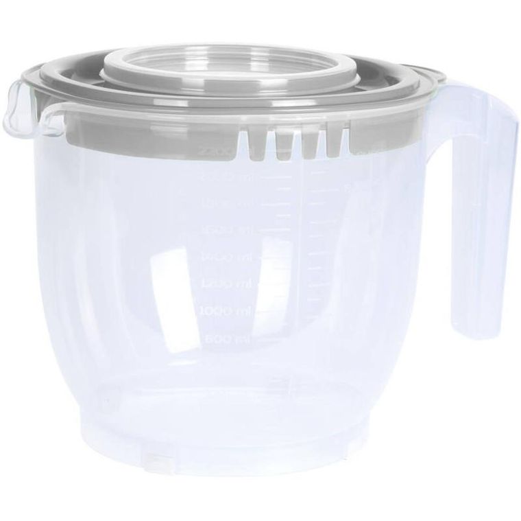 Excellent Houseware, miska do miksowania z pokrywką, pojemnik z miarką, 2200 ml
