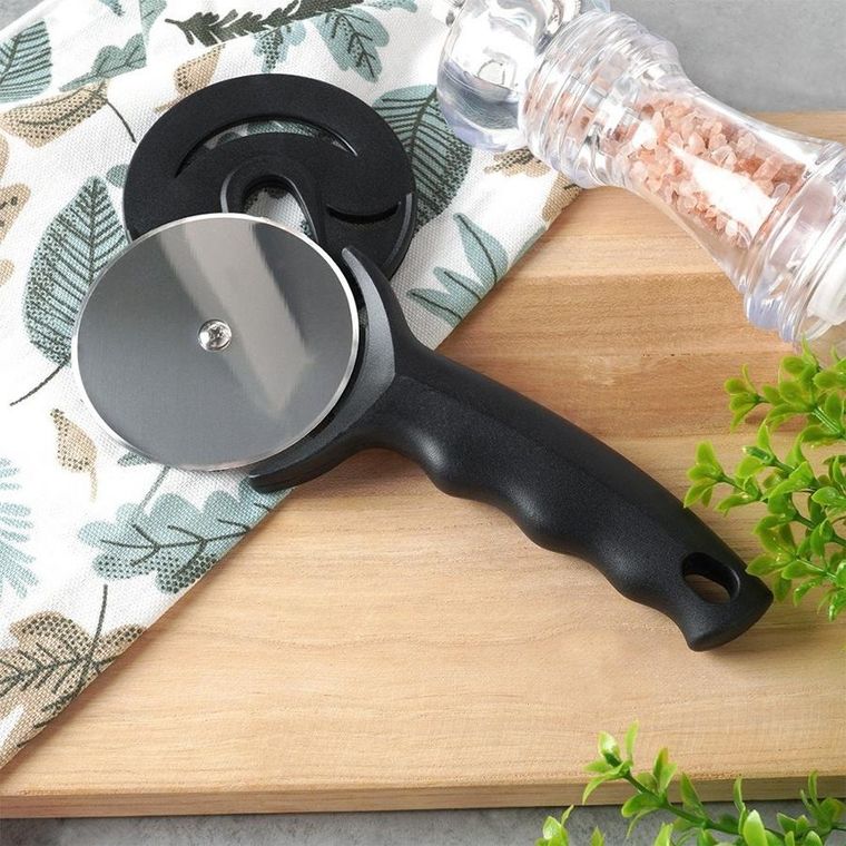 Excellent Houseware, nóż do pizzy, stalowy okrągły, 20 cm