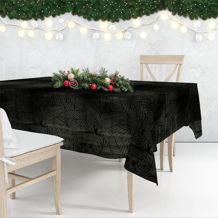 Excellent Houseware, obrus plamoodporny, ciemnozielony, 220-150 cm