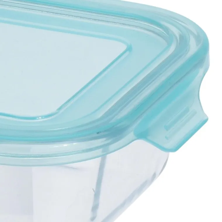 Excellent Houseware, pojemnik kuchenny na żywność, szklany z uszczelką, 0,6l