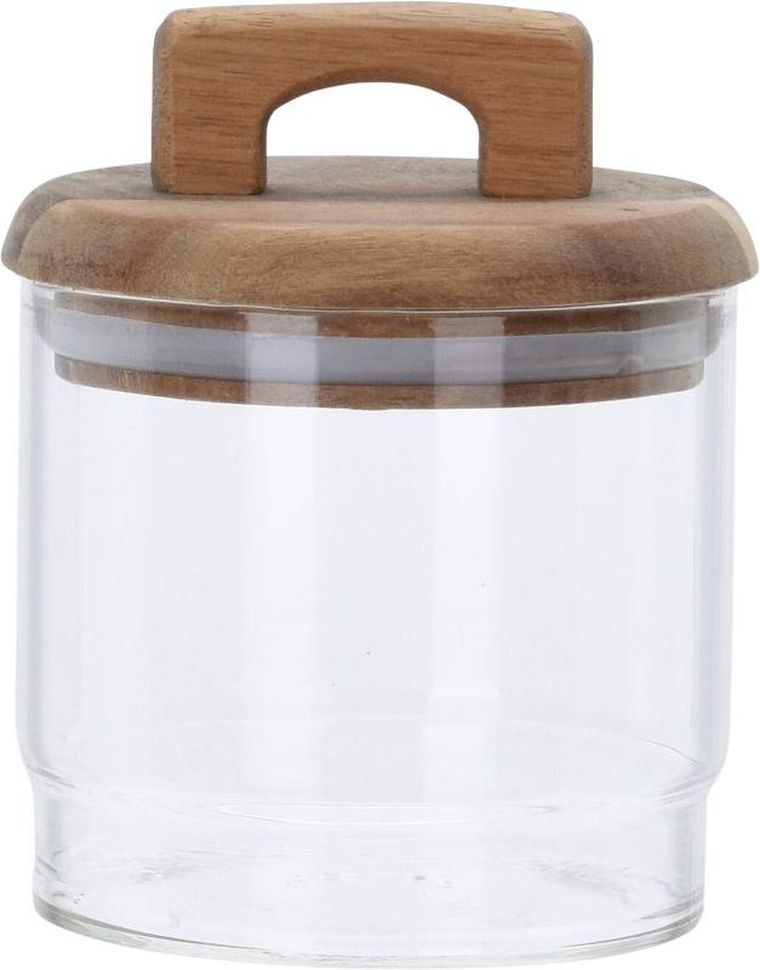 Excellent Houseware, pojemnik kuchenny, szklany z uszczelką i pokrywką, 600 ml