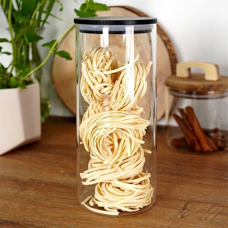 Excellent Houseware, pojemnik kuchenny szklany z uszczelką, zamykany, 1050 ml