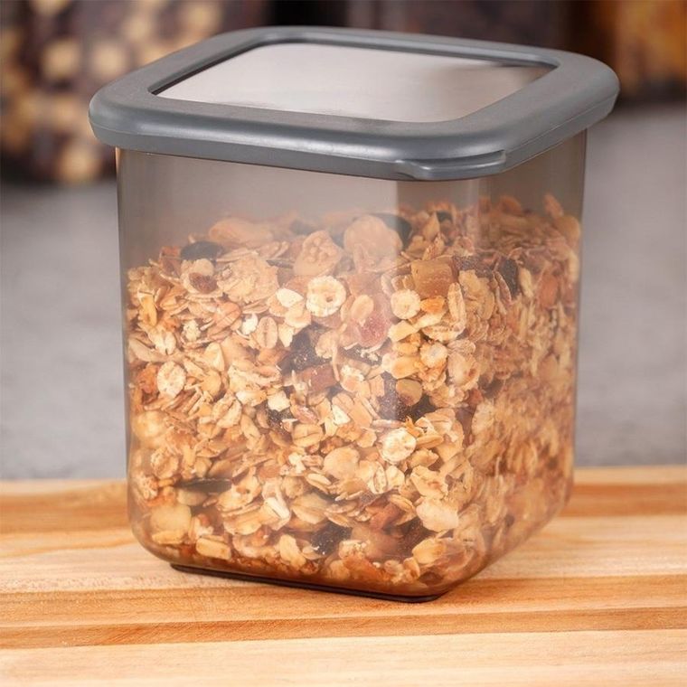 Excellent Houseware, pojemnik na produkty sypkie z pokrywką, 800 ml