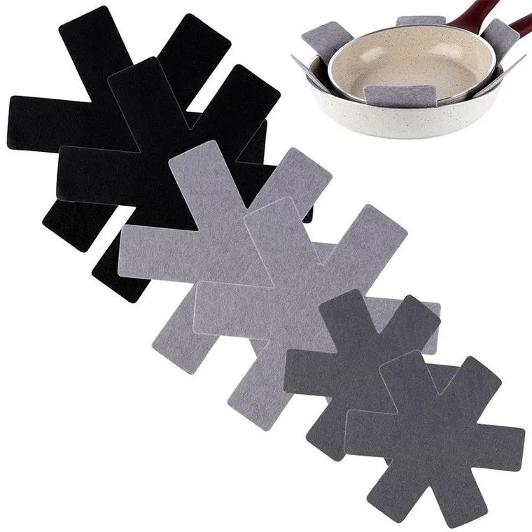 Excellent Houseware, przekładki ochronne do patelni, 6 szt., 38,35,26 cm