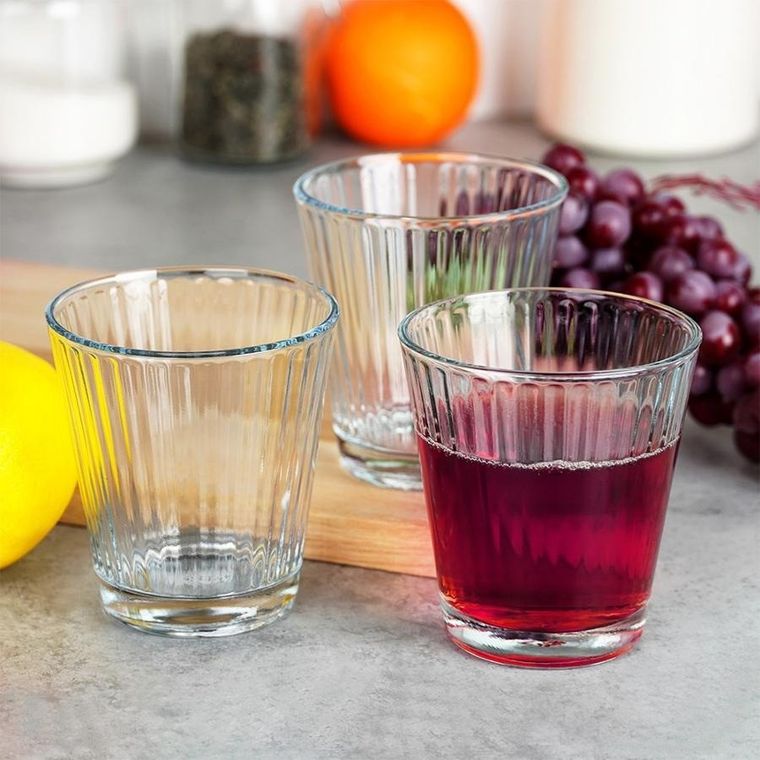 Excellent Houseware, szklanki, 220 ml, 3 szt.