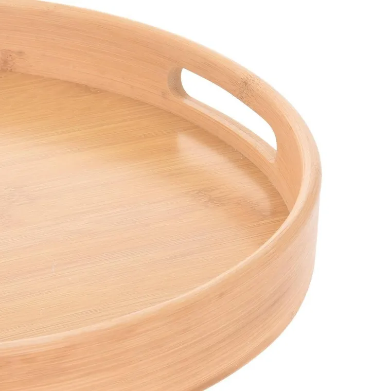 Excellent Houseware, taca bambusowa do serwowania, 40 cm