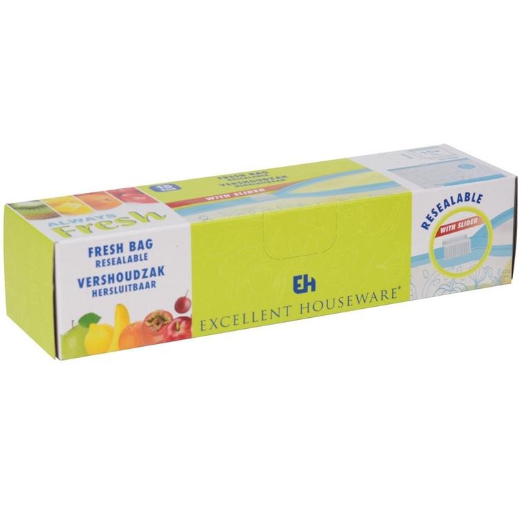 Excellent Houseware, torebki strunowe do przechowywania żywności, 15x 1l