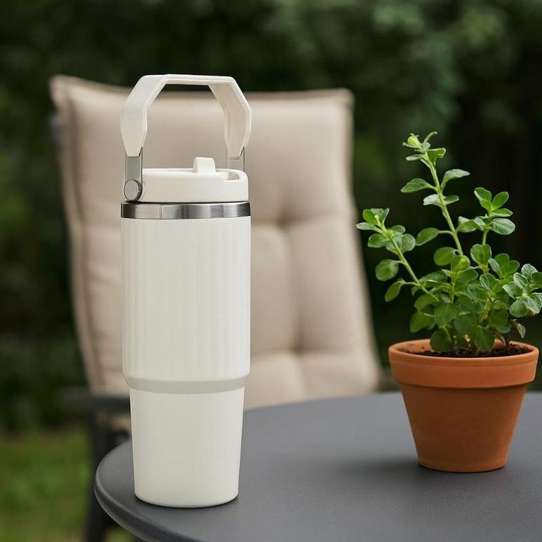 Excellent Houseware, Varmö, termos stalowy z uchwytem, 900 ml