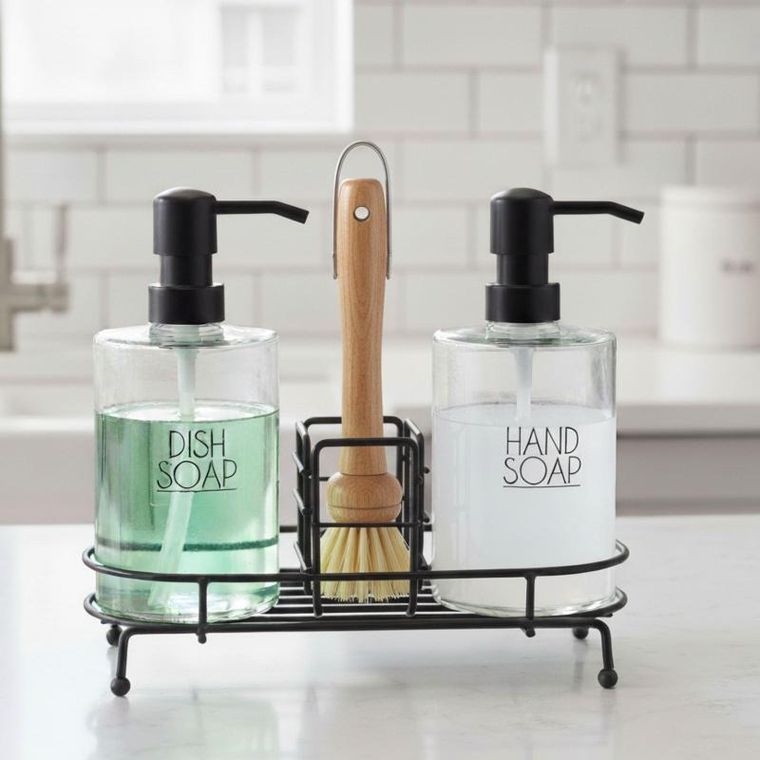 Excellent Houseware, Zovo, szklane dozowniki, 2 szt.
