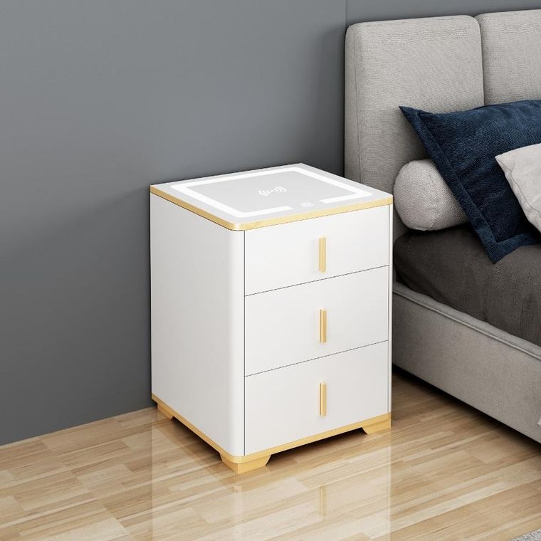 Extralink, Lock Star, sejf elektroniczny, szafka nocna z ładowaniem indukcyjnym